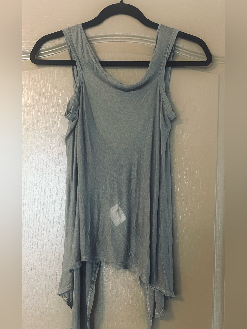 Olmar & Mirta Archive Draped Asymmetrical Tank Top IT 44 Rick Owens Era